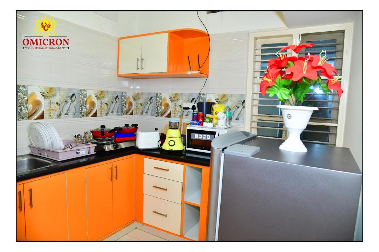 Hotel Omicron 1 Bhk Studio Room บังกาลอร์ ภายนอก รูปภาพ