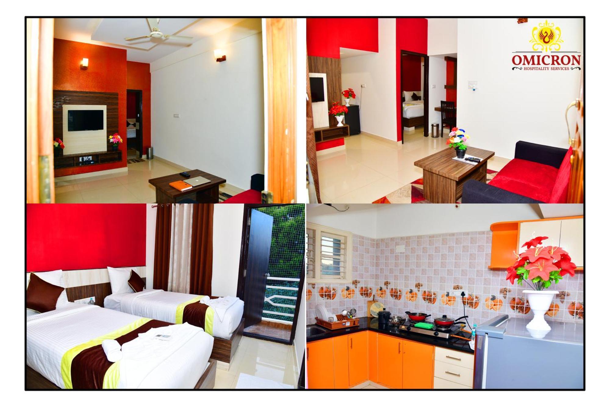 Hotel Omicron 1 Bhk Studio Room บังกาลอร์ ภายนอก รูปภาพ