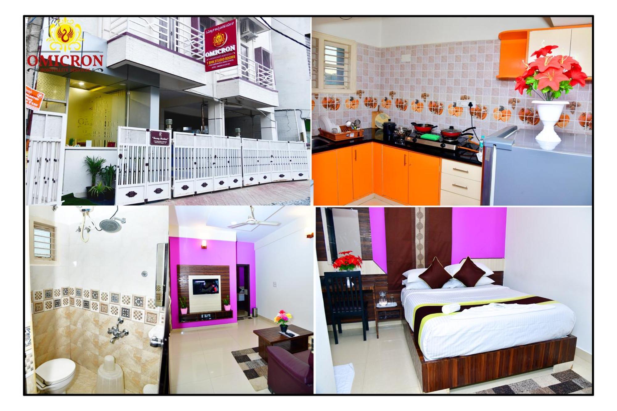 Hotel Omicron 1 Bhk Studio Room บังกาลอร์ ภายนอก รูปภาพ