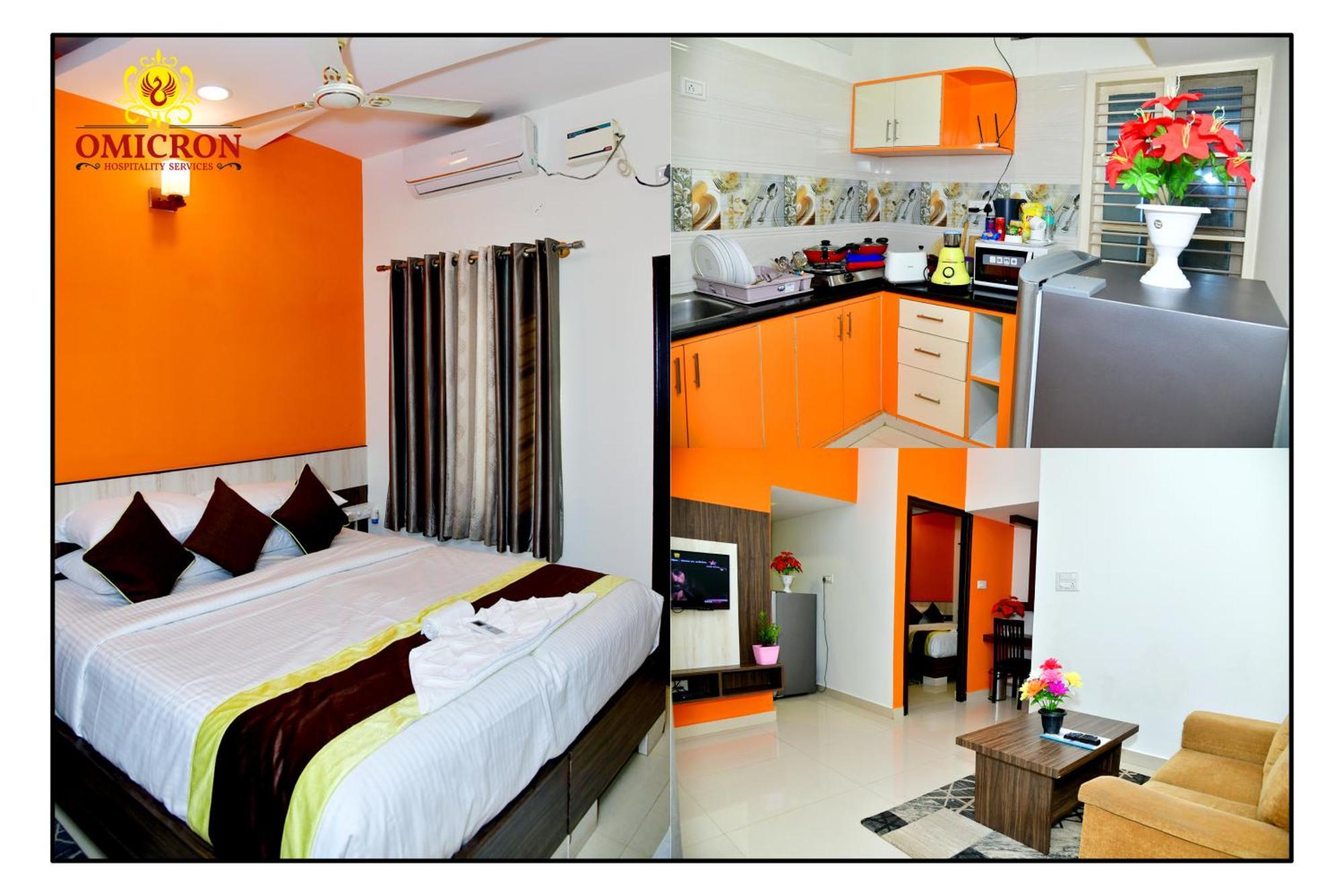 Hotel Omicron 1 Bhk Studio Room บังกาลอร์ ภายนอก รูปภาพ